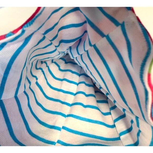 Target Girls Infant Baby 3 6 months Sun Hat Reversible Polka Dot Pink Blue White - Picture 3 of 4